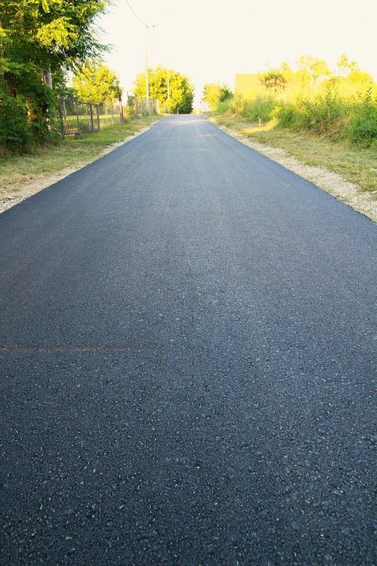 Residential Asphalt Driveway with Edging