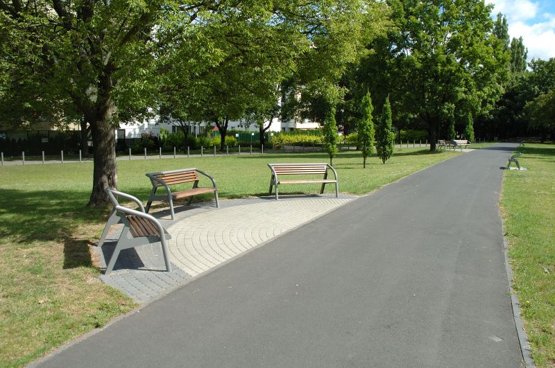 Newly Paved Asphalt Pathway